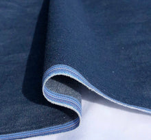 Load image into Gallery viewer, 58" 100% Cotton Pima Chambray Denim 6 OZ Dark Blue Apparel Woven Fabric By the Yard - APC Fabrics