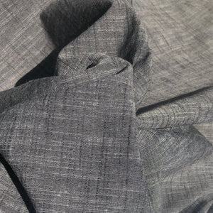 60" Cotton & Linen 5 OZ Gray Two Toned Cross Dye Woven Fabric By the Yard | APC Fabrics