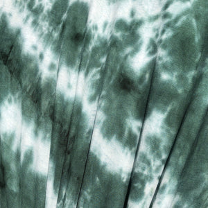 60” Modal & Spandex Stretch Tie Dyed Green White Apparel & Face Mask Jersey Knit Fabric By the Yard | APC Fabrics