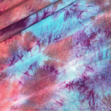 Load image into Gallery viewer, 60” Bamboo 4-Way Stretch with Spandex Watermelon Cotton Candy Tie Dye Tie Dyed Apparel Jersey Knit Fabric By the Yard | APC Fabrics