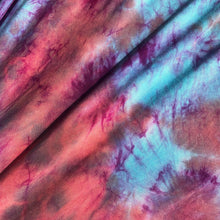 Load image into Gallery viewer, 60” Bamboo 4-Way Stretch with Spandex Watermelon Cotton Candy Tie Dye Tie Dyed Apparel Jersey Knit Fabric By the Yard | APC Fabrics