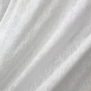 60" 100% Linen Jersey Knit 6 OZ Optic White Sheer & See Through Fabric By the Yard | APC Fabrics
