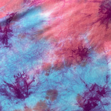 Load image into Gallery viewer, 60” Bamboo 4-Way Stretch with Spandex Watermelon Cotton Candy Tie Dye Tie Dyed Apparel Jersey Knit Fabric By the Yard | APC Fabrics