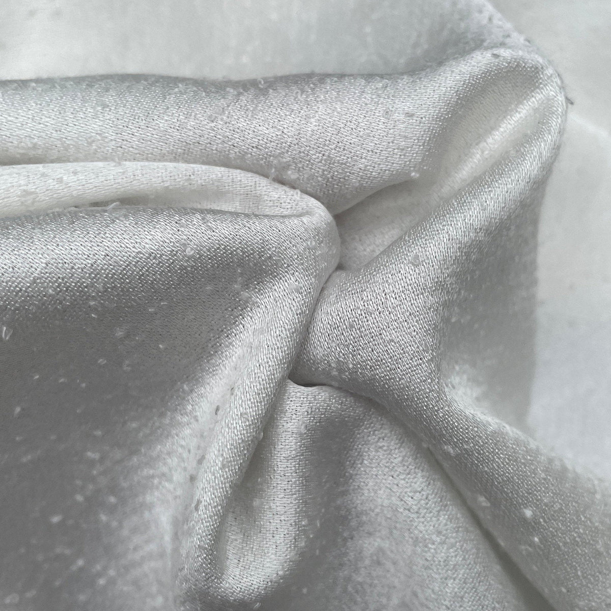 Silver Satin Fabric - by The Yard