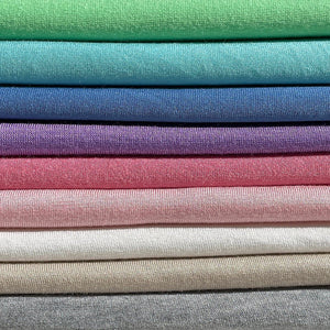 60” Bamboo & Rayon 4-Way Stretch with Spandex Solid Jersey Knit Fabric By the Yard | APC Fabrics