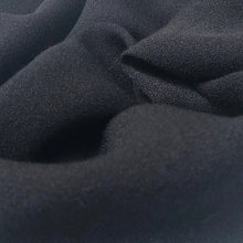 Load image into Gallery viewer, 58" 100% Cotton Crepe Black 7 OZ Light Woven Fabric By the Yard | APC Fabrics