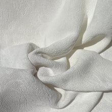 Load image into Gallery viewer, 58" 100% Rayon Floral Jacquard PFD White Woven Fabric By the Yard | APC Fabrics