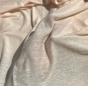 100% Linen Jersey Knit 8 OZ Sheer Knit Fabric By the Yard