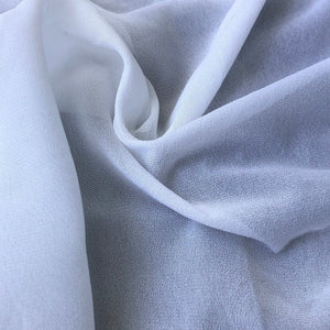 54" 100% Rayon Chiffon Optic White Sheer Light Woven Fabric By the Yard | APC Fabrics