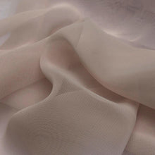 Load image into Gallery viewer, 44&quot; Solid Cream Ivory Nylon Sheer &amp; See Through Light Woven Fabric By the Yard - APC Fabrics