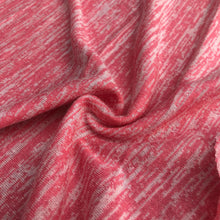 Load image into Gallery viewer, 46&quot; Pink &amp; White 100% Acrylic Space Dye Striped Jersey Loose Knit Fabric By Yard - APC Fabrics