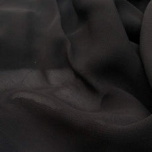 Load image into Gallery viewer, 54&quot; Black 100% Lyocell Tencel Georgette Light 3.5 OZ Sheer Woven Fabric By Yard - APC Fabrics