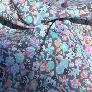 54" Multi Color Colorful Rainbow Floral Flower 100% Cotton Woven Fabric By Yard - APC Fabrics
