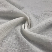 Load image into Gallery viewer, 56&quot; Off White Ivory &amp; White 100% Cotton Gauze Wrinkly Woven Fabric By the Yard - APC Fabrics