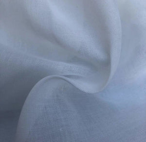 56" PFD White 100% Cotton Voile Woven Fabric By the Yard - APC Fabrics