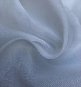 56" PFD White 100% Cotton Voile Woven Fabric By the Yard - APC Fabrics