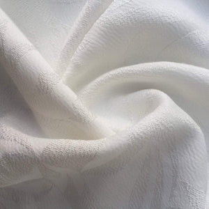 56" White 100% Lyocell Tencel Floral Jacquard Fabric Woven Fabric By the Yard - APC Fabrics