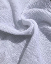 Load image into Gallery viewer, 56&quot; White Ivory 100% Cotton Gauze Wrinkly Woven Fabric By the Yard - APC Fabrics
