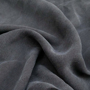 58" 100% Lyocell Tencel Gabardine Twill Dark Blue Woven Fabric By the Yard - APC Fabrics