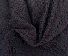 Load image into Gallery viewer, 58&quot; Black Polyester Elastane Stretch Wrinkle ESP kDk Knit De Knit Fabric By the Yard - APC Fabrics