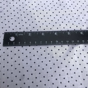 58" Black & White 100% Cotton Polka Dot Print Woven Fabric By the Yard - APC Fabrics