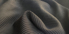 Load image into Gallery viewer, 58&quot; Black &amp; White Cotton Lyocell Tencel Blend Striped Woven Fabric By the Yard - APC Fabrics