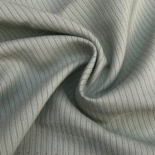Load image into Gallery viewer, 58&quot; Cotton Lyocell Tencel Blend Striped Green &amp; White Woven Fabric By the Yard - APC Fabrics