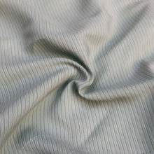 Load image into Gallery viewer, 58&quot; Cotton Lyocell Tencel Blend Striped Green &amp; White Woven Fabric By the Yard - APC Fabrics