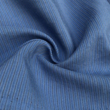 Load image into Gallery viewer, 58&quot; Cotton Lyocell Tencel Blend Striped Ocean Blue Woven Fabric By the Yard - APC Fabrics