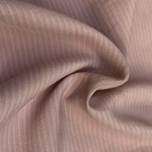 58 Cotton Lyocell Tencel Blend Striped Green & White Woven Fabric