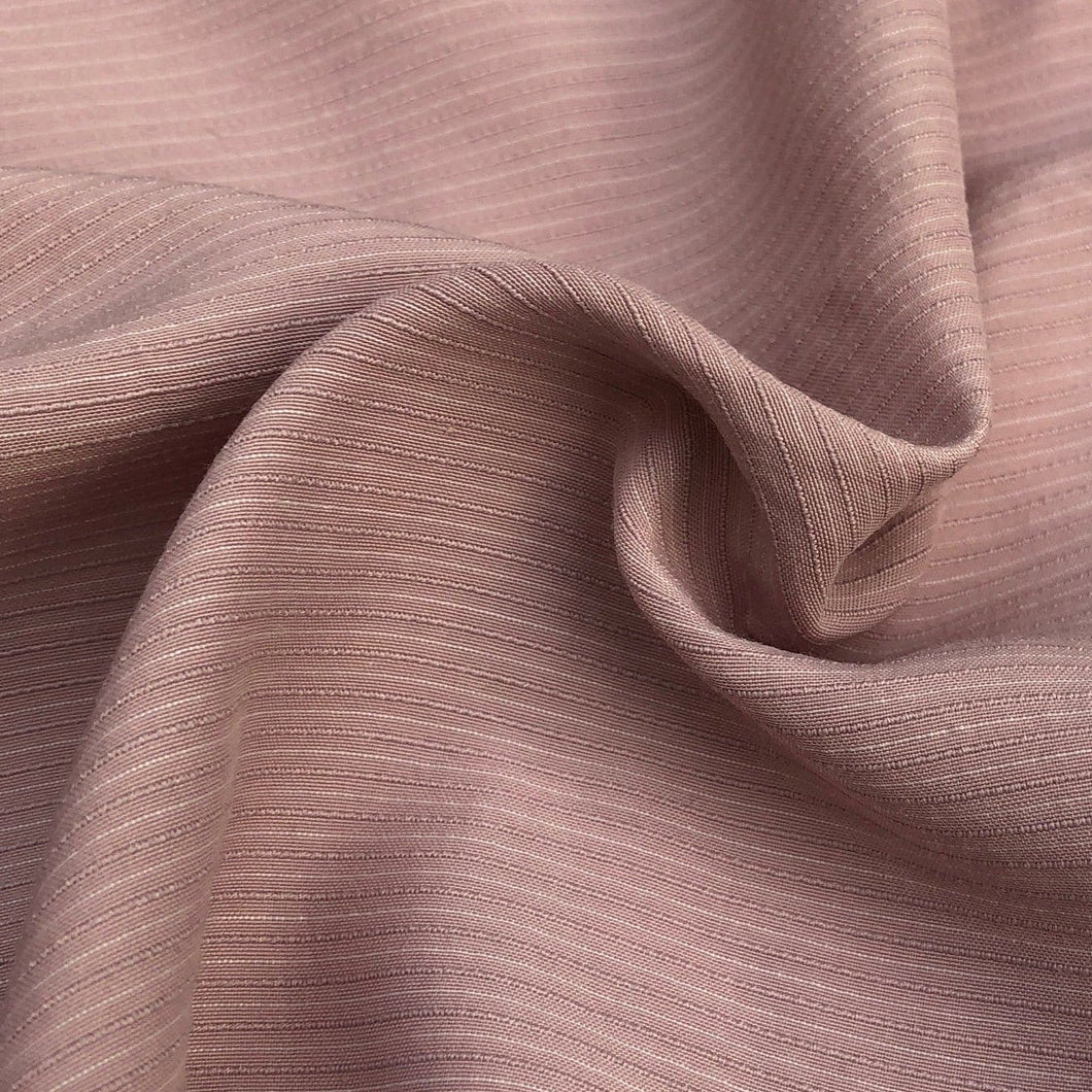 58 Cotton Lyocell Tencel Blend Striped Pink & White Woven Fabric By the  Yard