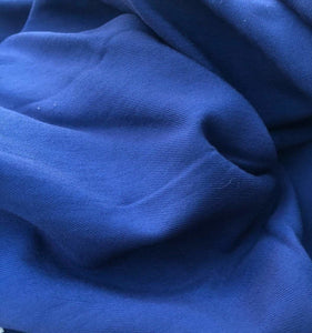 58" Cross Dye Dark Blue Cotton Blend Twill Woven Fabric By the Yard - APC Fabrics
