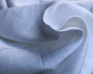 58" Optic White 100% Linen Flax 6 OZ Light Woven Fabric By the Yard - APC Fabrics