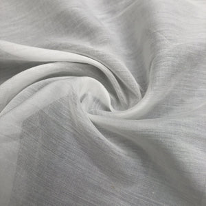 58" White 100% Supima Cotton Sheer & Light Woven Fabric By the Yard - APC Fabrics