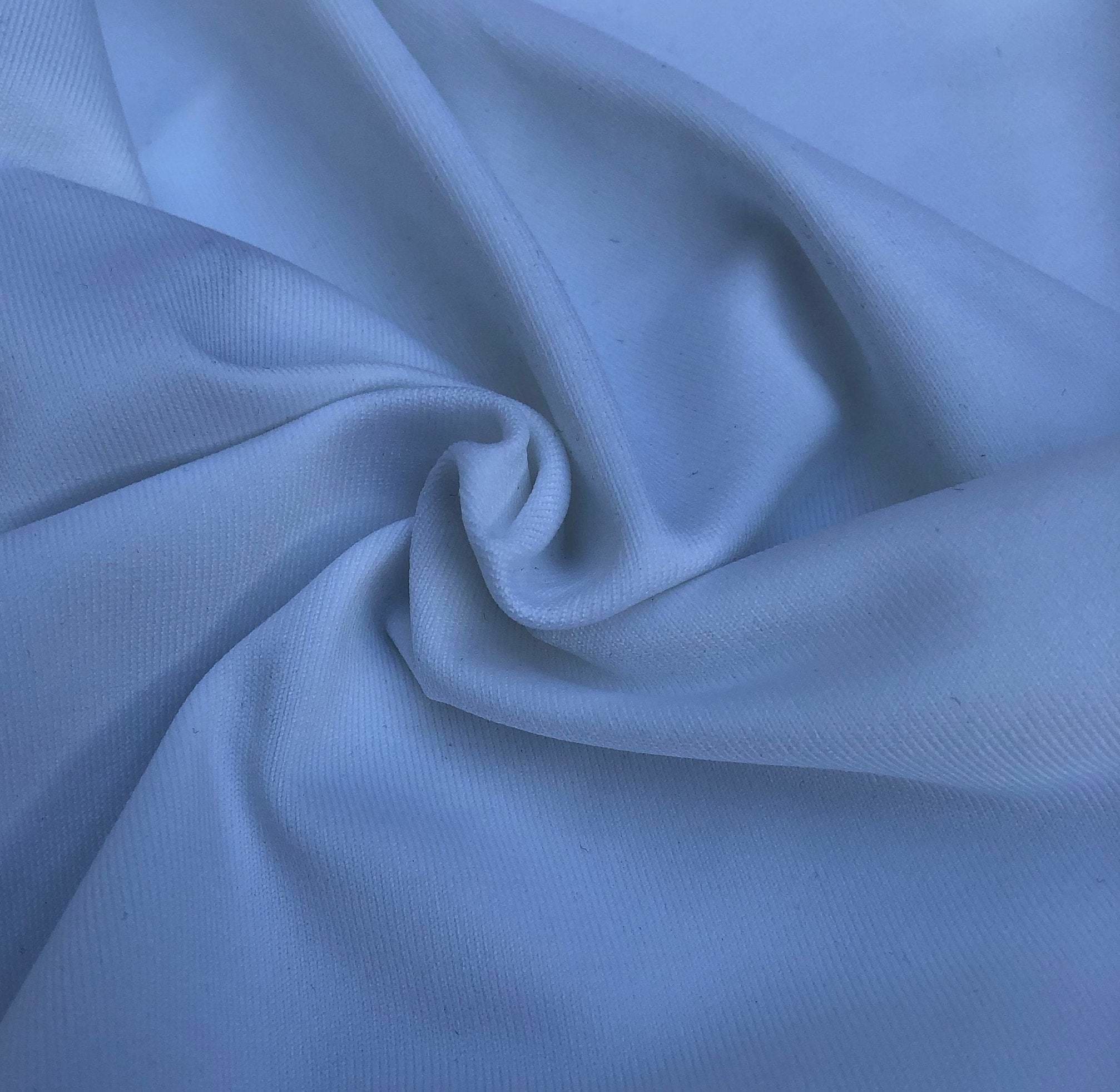 58 White Nylon Spandex Elastane Lycra Blend Knit Fabric By the