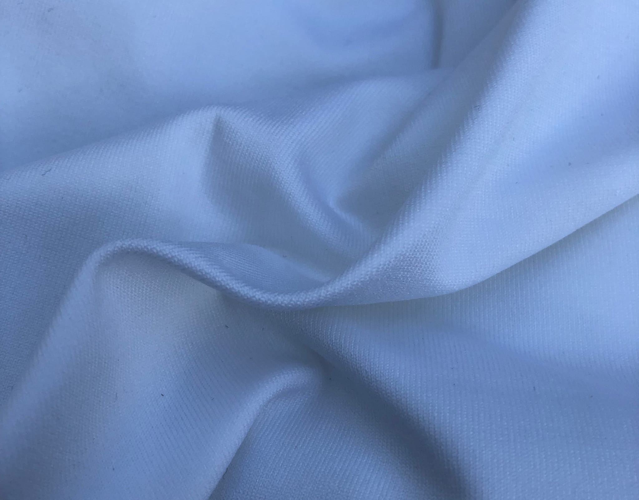 58 White Nylon Spandex Elastane Lycra Blend Knit Fabric By the