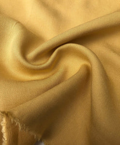60" Banana Yellow 100% Lyocell Tencel Gabardine Twill Woven Fabric By The Yard - APC Fabrics