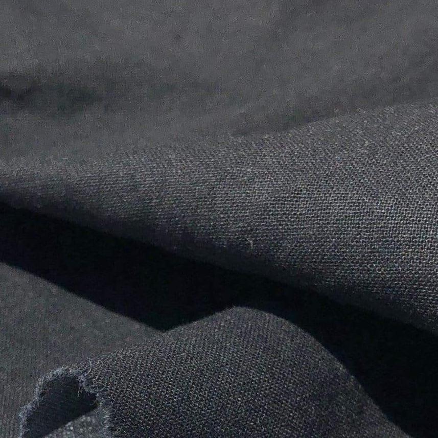 60 100% Cotton Broadcloth Black Face Mask Woven Fabric By the Yard