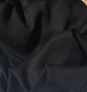 60 Black 100% Lyocell Tencel Gabardine Twill Medium Woven Fabric