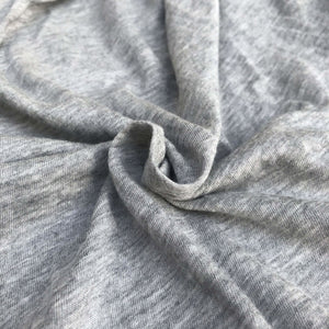 60 Modal Cotton Blend Solid Heather Gray Jersey Knit Fabric By