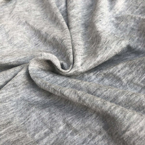 60" Modal Cotton Blend Solid Heather Gray Jersey Knit Fabric By the Yard - APC Fabrics