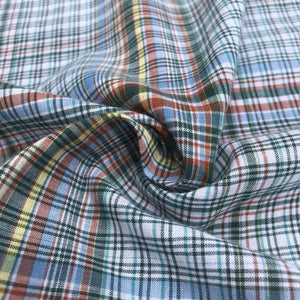 60" Multicolor Colorful Rainbow 100% Cotton Checkered Woven Fabric By the Yard - APC Fabrics