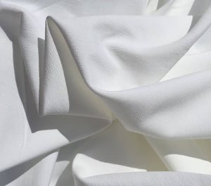 60" Solid White 100% Lyocell Tencel Bengaline Faille Light Woven Fabric By Yard - APC Fabrics