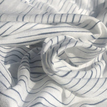 Load image into Gallery viewer, 62&quot; 100% Modal Slob White &amp; Black Tiger Striped Jersey Knit Fabric By the Yard - APC Fabrics