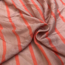Load image into Gallery viewer, 62&quot; Pink Orange Striped 100% Polyester Knit Fabric By the Yard - APC Fabrics