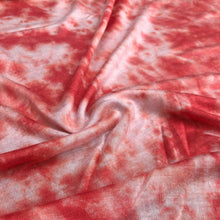 Load image into Gallery viewer, 64&quot; Pink &amp; White Modal Spandex Stretch Tie Dyed Jersey Knit Fabric By the Yard - APC Fabrics