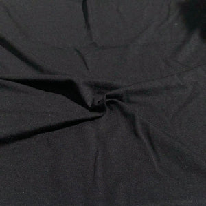 65" Black Modal Spandex Lycra Stretch Jersey Knit Fabric By the Yard - APC Fabrics