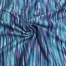 Load image into Gallery viewer, 66&quot; Blue &amp; Purple Space Dyed 100% Bamboo Knit Fabric By the Yard - APC Fabrics