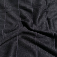 Load image into Gallery viewer, 68&quot; Black Striped Modal Spandex Stretch Blend Piece Dyed Knit Fabric By the Yard - APC Fabrics