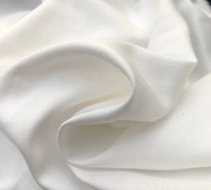 60" 100% Organic Cotton Twill 7 OZ White Apparel & Face Mask Woven Fabric By the Yard - APC Fabrics
